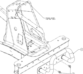 Bumper Diagram and Parts List for CC30H (13AC21JDA10)(2023) Cub Cadet Lawn Tractor Accessories